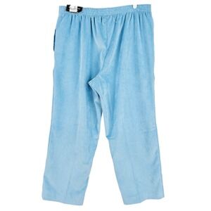 Alfred Dunner Women's Stretch Light Blue Pull-On Pants Size 16 Straight Leg NWOT